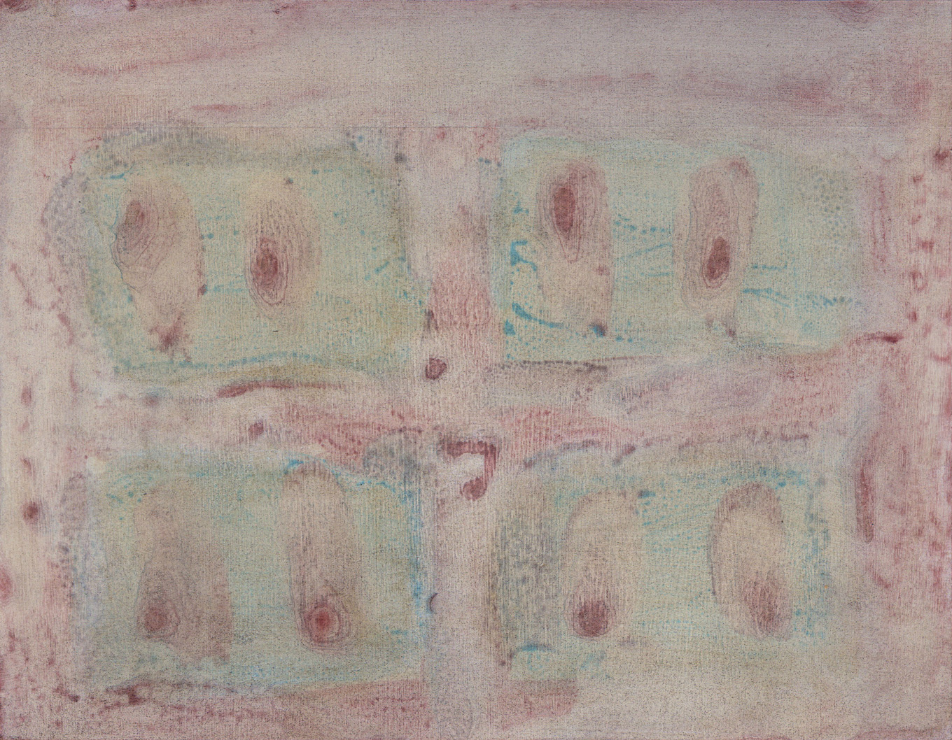 L1428 - Nicholas Herbert, British Artist, abstract painting, Residual Trace - Necropolis, 2023